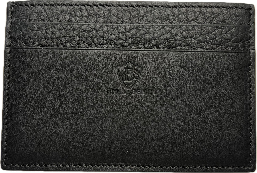 Elevate Your Ensemble: The All-Black Card Holder - Emil Benz